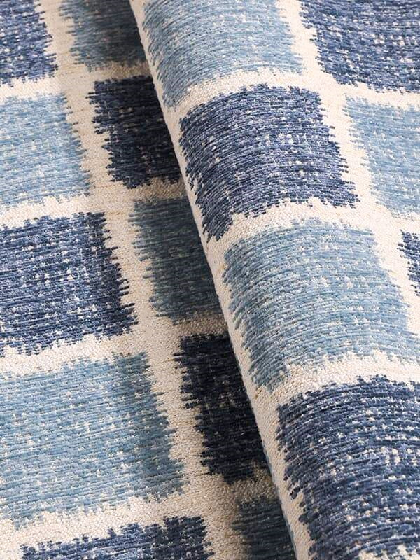 Kain Chenille Jacquard Kotak Bertekstur TED